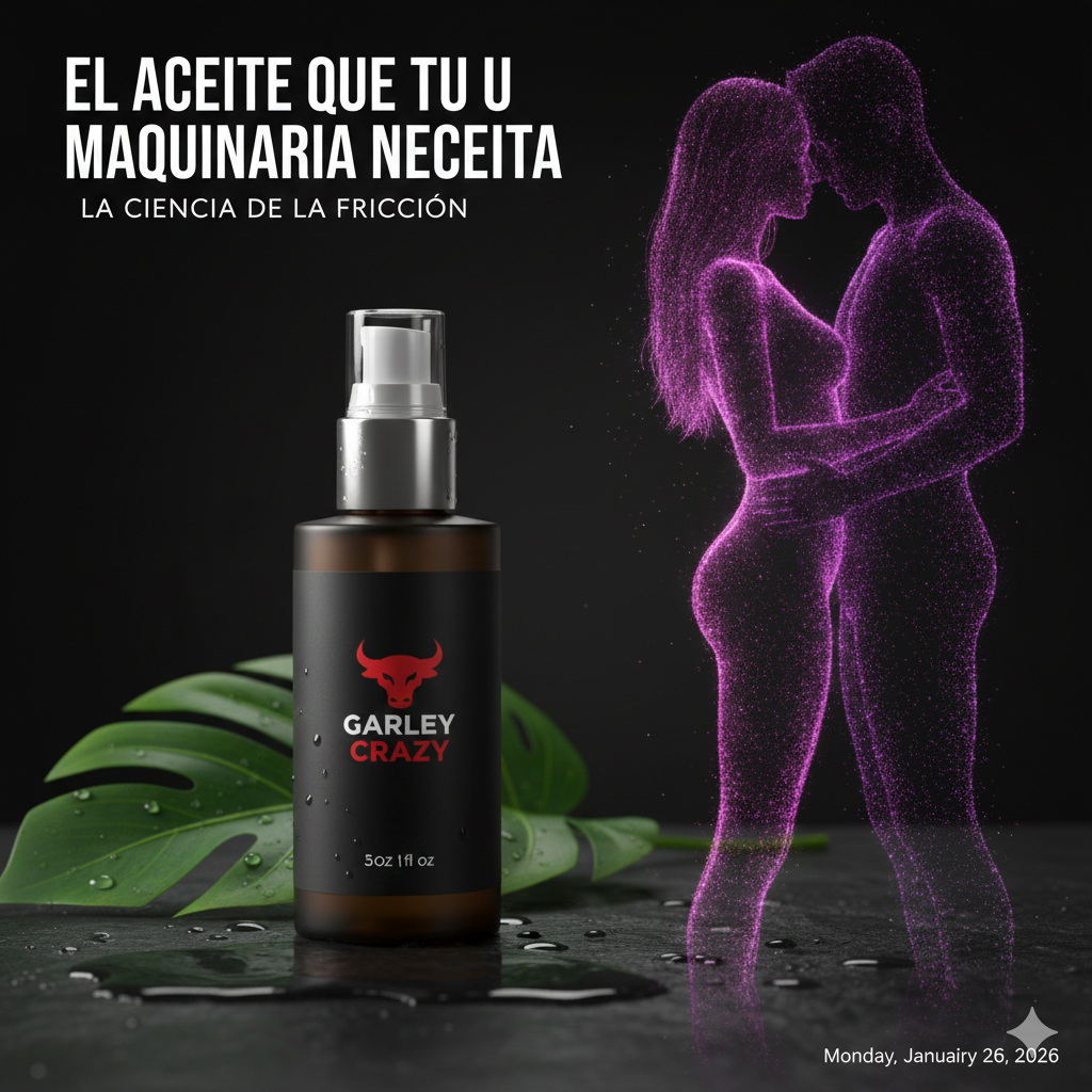 Lubricante premium Garley Crazy para bienestar sexual y reducción de fricción en pareja México